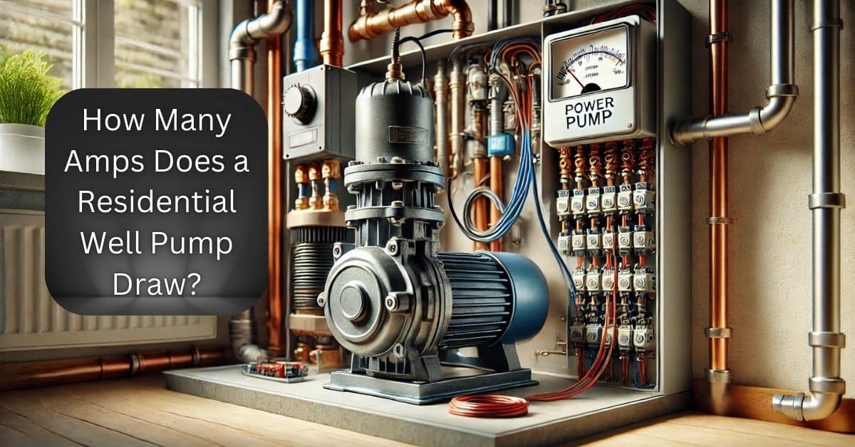 How Many Amps Does a Residential Well Pump Draw: Understanding Power Needs for Efficient Water Supply?