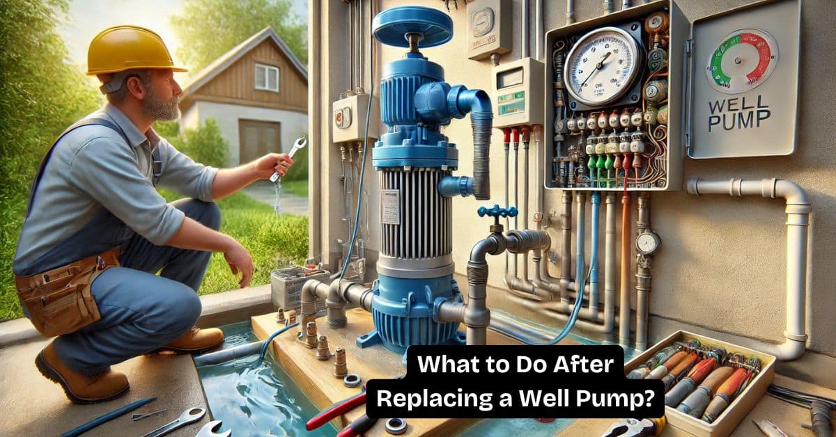 What to Do After Replacing a Well Pump?